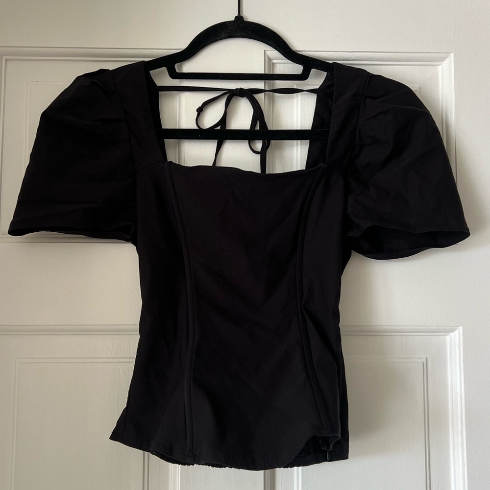 Black fitted Blouse